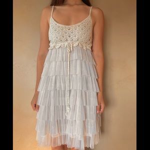 Bohemian style knee-length dress